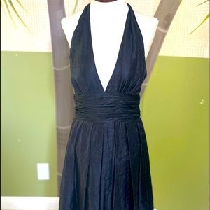 Adrianna Papell black backless cocktail dress